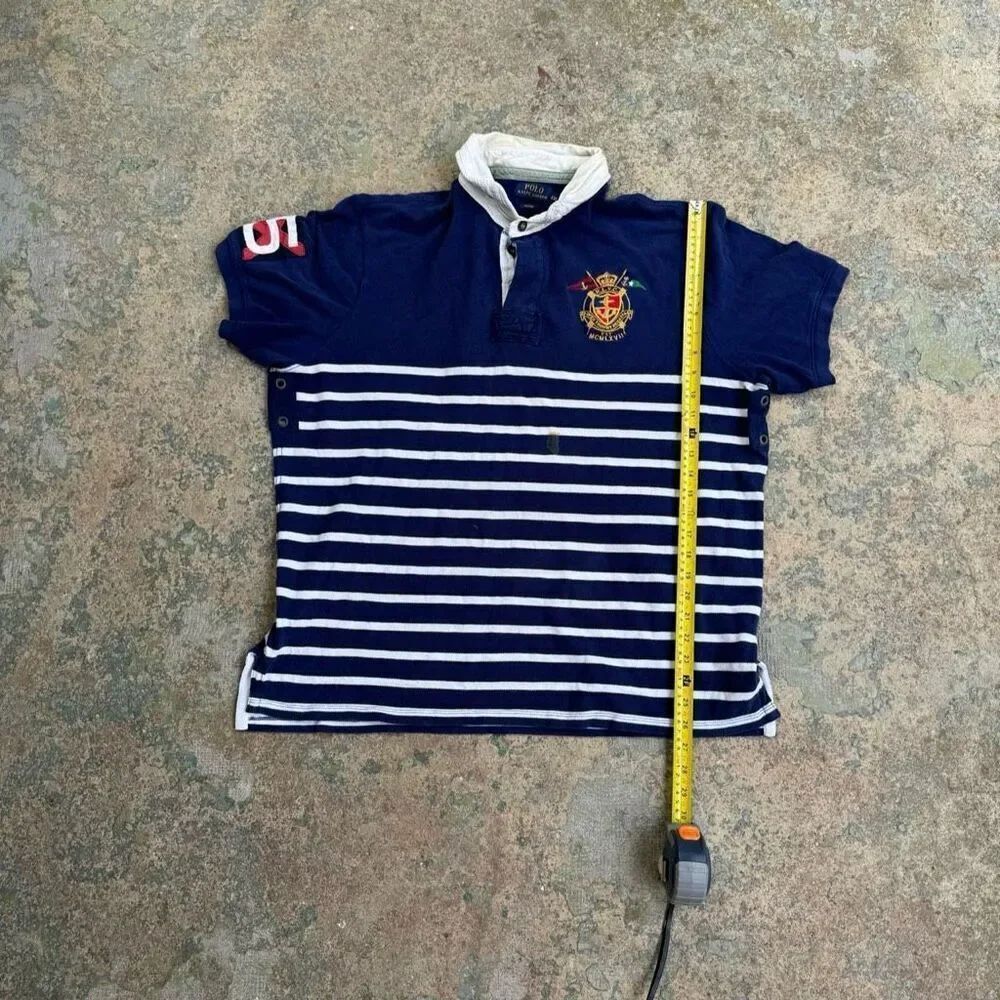 RARE Ralph Lauren Polo Yacht Club Striped Y2K Shirt